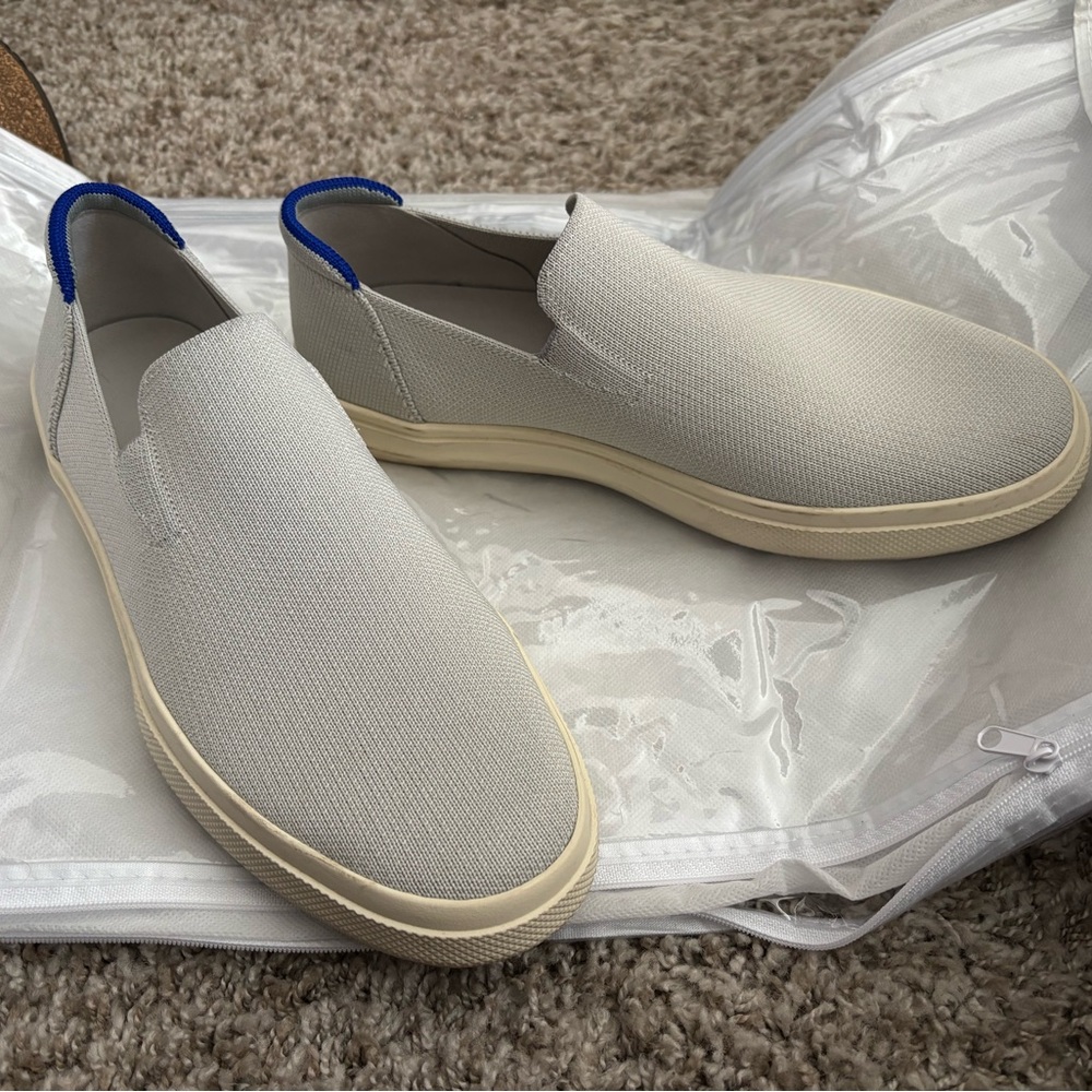 Rothy's Original Women's Slip-On Sneakers in Light Gray